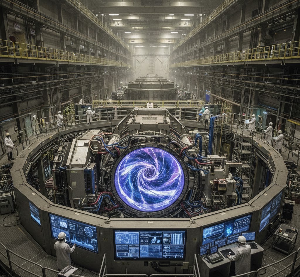 核融合反應爐模擬圖