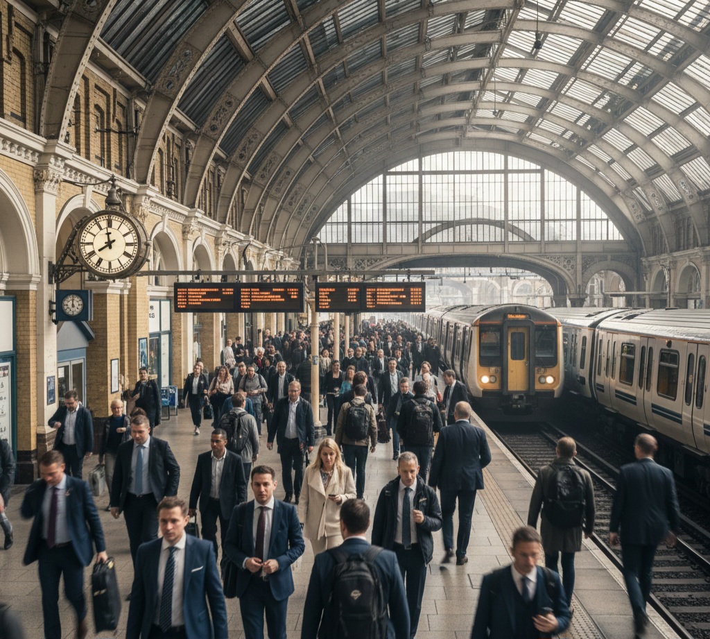 火車站空無一人