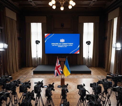 英國和烏克蘭國旗